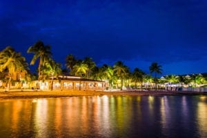 Southernmost Beach Cafe at night.