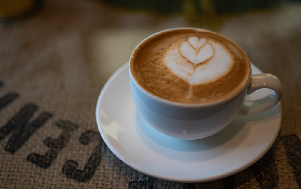 Photo of a Latte at One of the Best Key West Coffee Shops