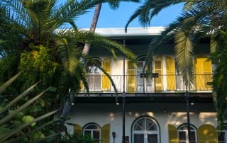 A photo of the Ernest Hemingway House in Key West